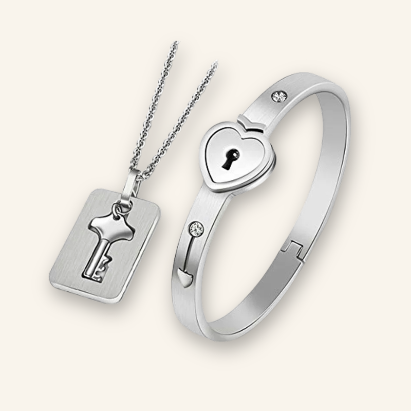 Heart-Shaped Key Couple Bracelets – Perfect Gift for Lovers