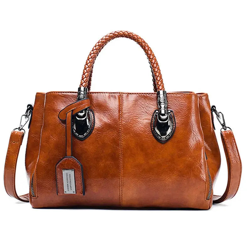 Premium Large Leather Tote – Ideal for Daily Use & Versatility